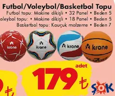 FUTBOL/VOLEYBOL/BASKETBOL TOPU fiyat ve kampanya bilgisi